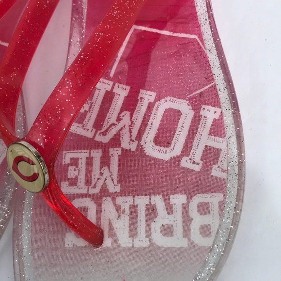 Cincinnati Reds Hard Jelly Flip-Flops Size 5/6 - Picture 5 of 6